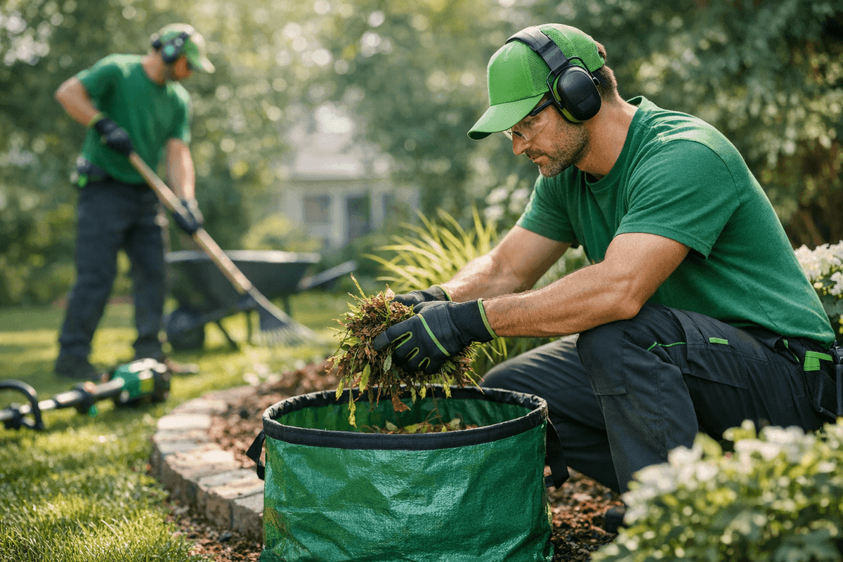 Garden Bed Cleanup service by Rocky's Landscaping