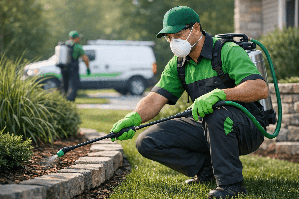 Pest Control service by Rocky's Landscaping